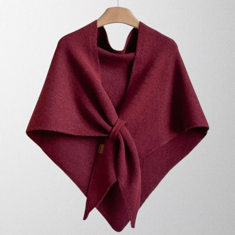 OLIVIA | PONCHO ENVOLVENTE DE PUNTO
