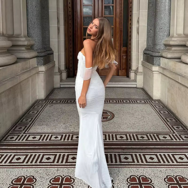 AURORA | VESTIDO MAXI SIRENA CON ESPALDA DESCUBIERTA
