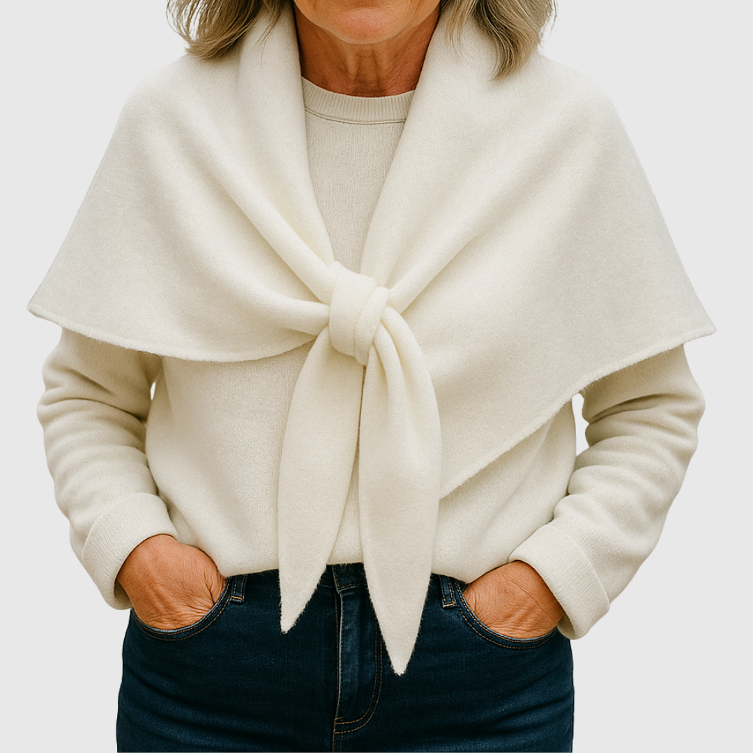 OLIVIA | PONCHO ENVOLVENTE DE PUNTO