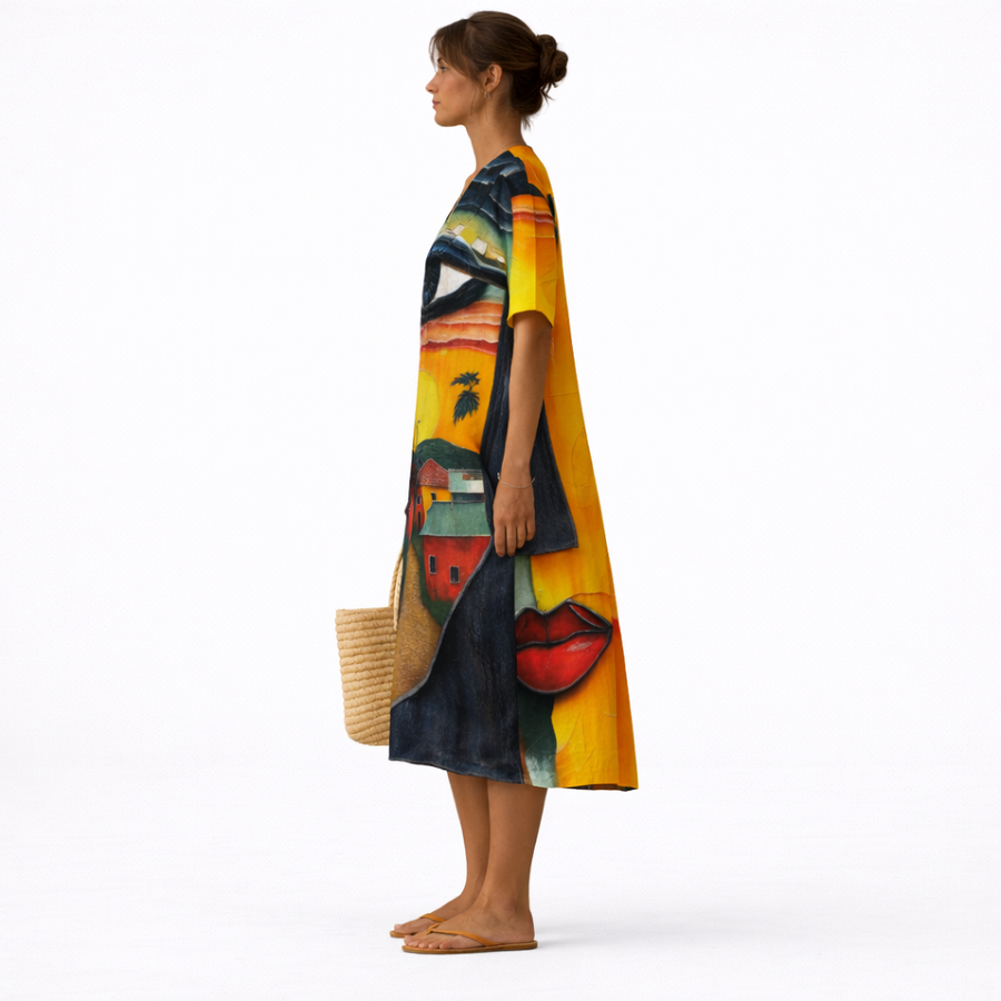 INES | VESTIDO LIGERO CON BRILLO SUTIL