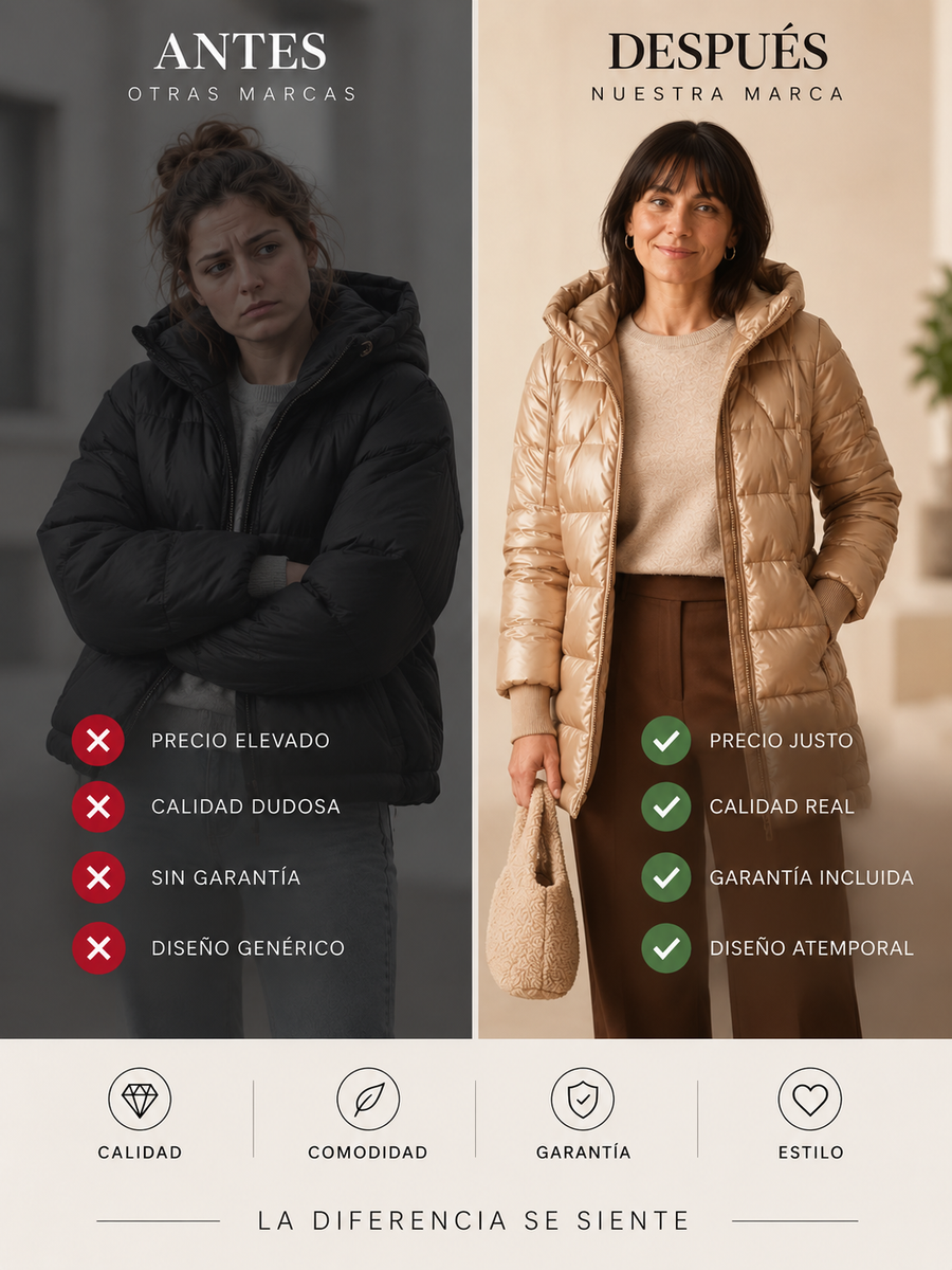 MILA | CHAQUETA ACOLCHADA QUE ABRIGA SIN ABULTAR