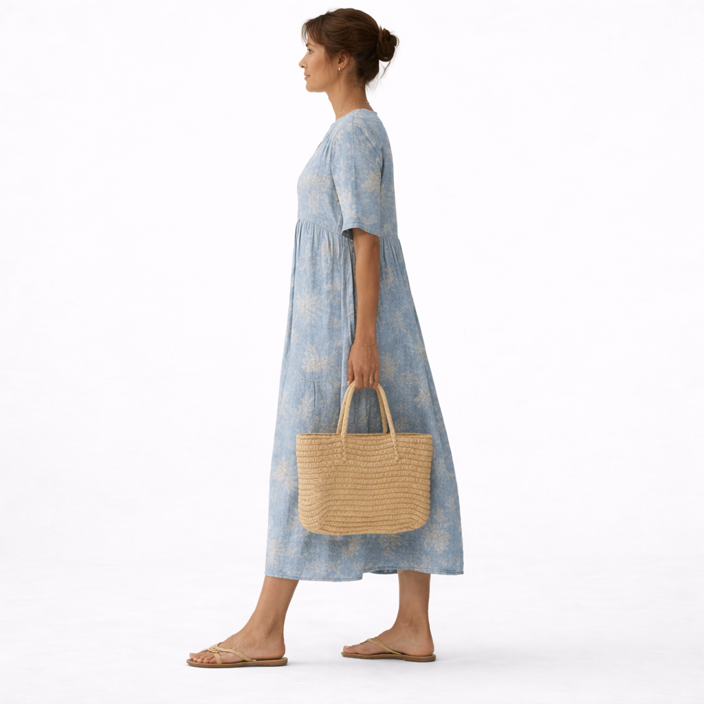 ALMA | VESTIDO ELEGANTE CON ESTAMPADO LAGUNA