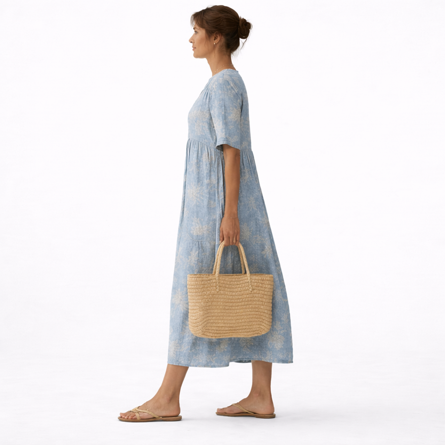 ALMA | VESTIDO ELEGANTE CON ESTAMPADO LAGUNA