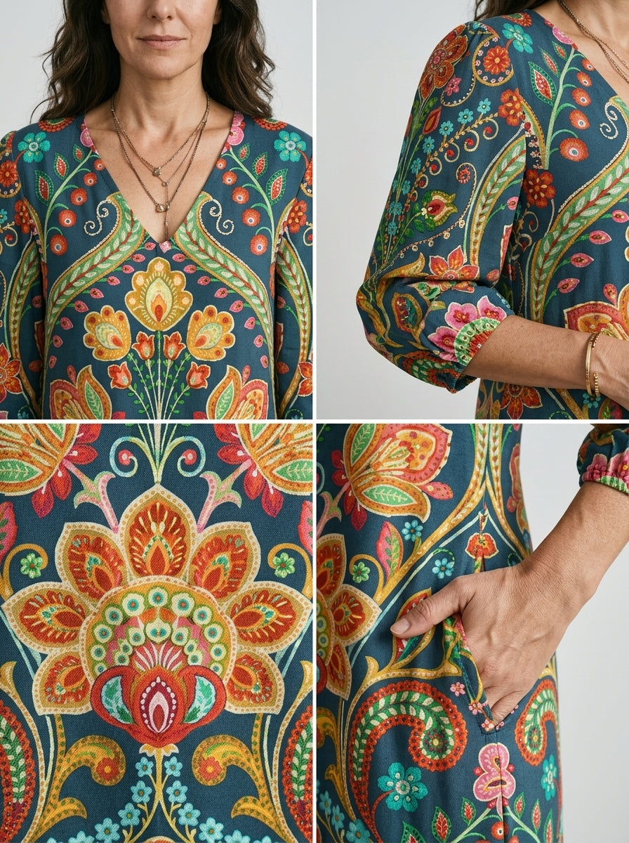 JILL | VESTIDO LARGO BOHEMIO