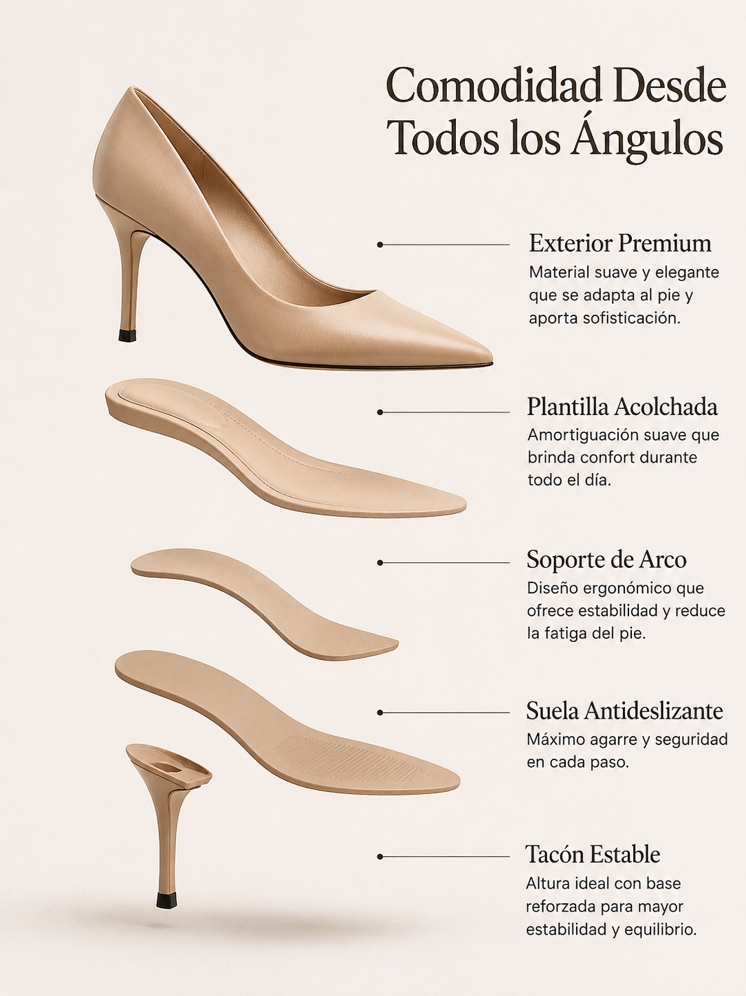 VIVIENNE | SALÓN STILETTO CLÁSICO DE PUNTA