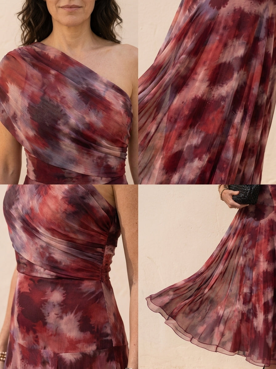 Sevilla | Off-Shoulder Printed Maxi Dress