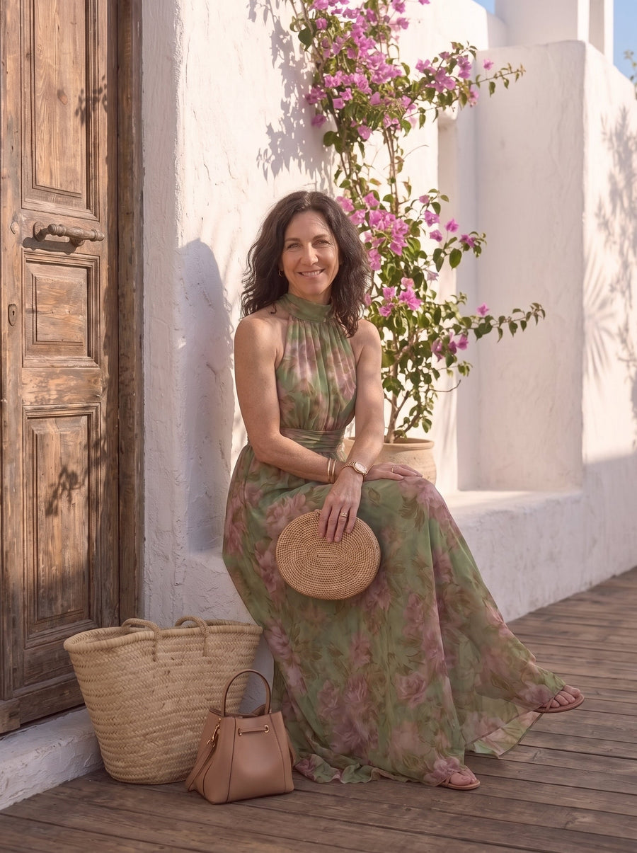 Capri | Summer Long Floral Dress