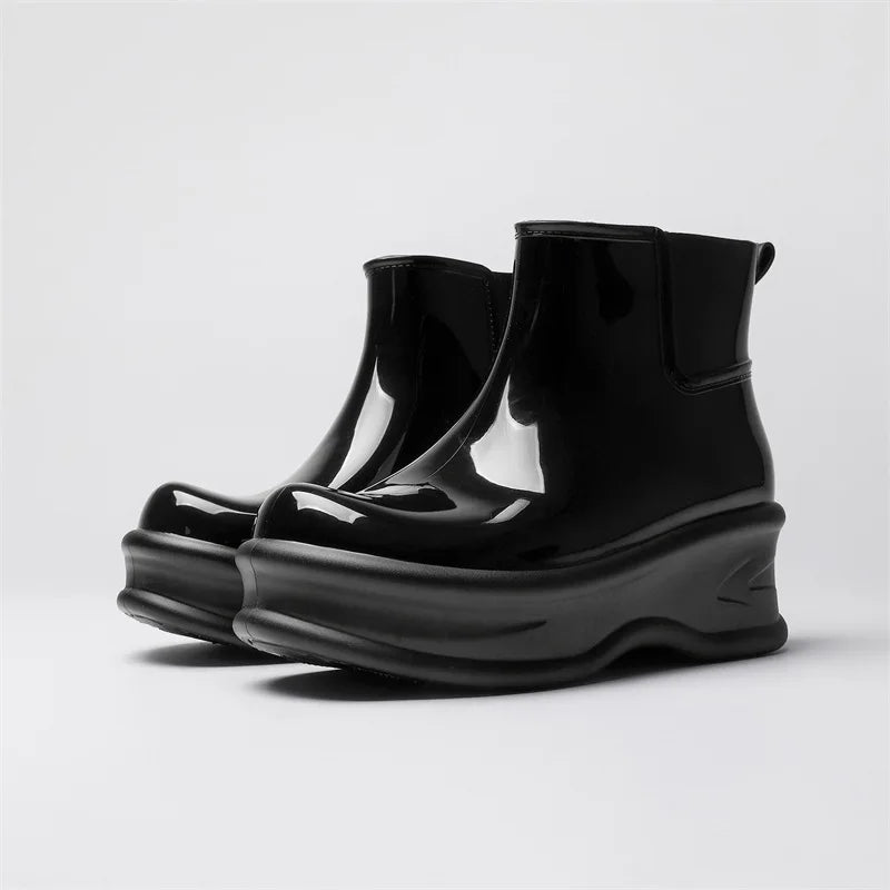 NURIA | BOTINES DE AGUA CON PLATAFORMA