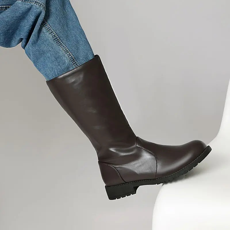 ALBA | BOTAS ALTAS DE MUJER CON SUELA PLANA