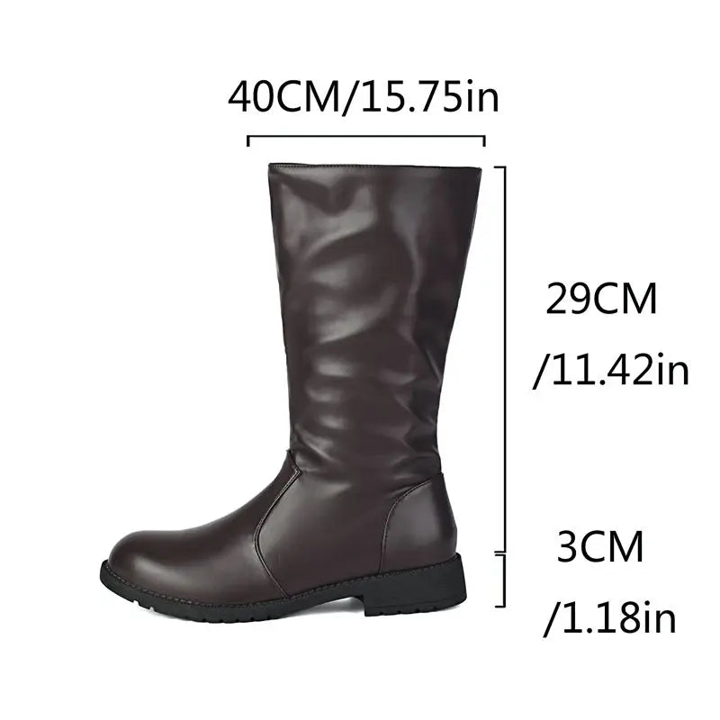 ALBA | BOTAS ALTAS DE MUJER CON SUELA PLANA