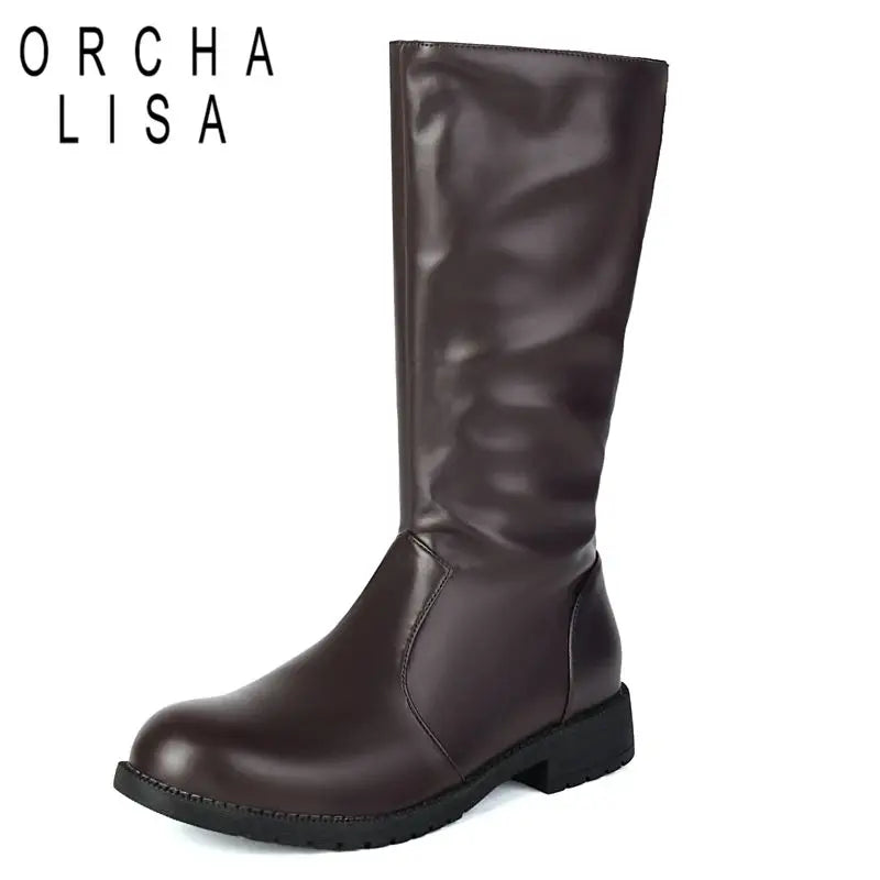 ALBA | BOTAS ALTAS DE MUJER CON SUELA PLANA