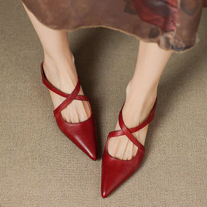ALUNA | MULES DE MUJER DE PIEL GENUINA