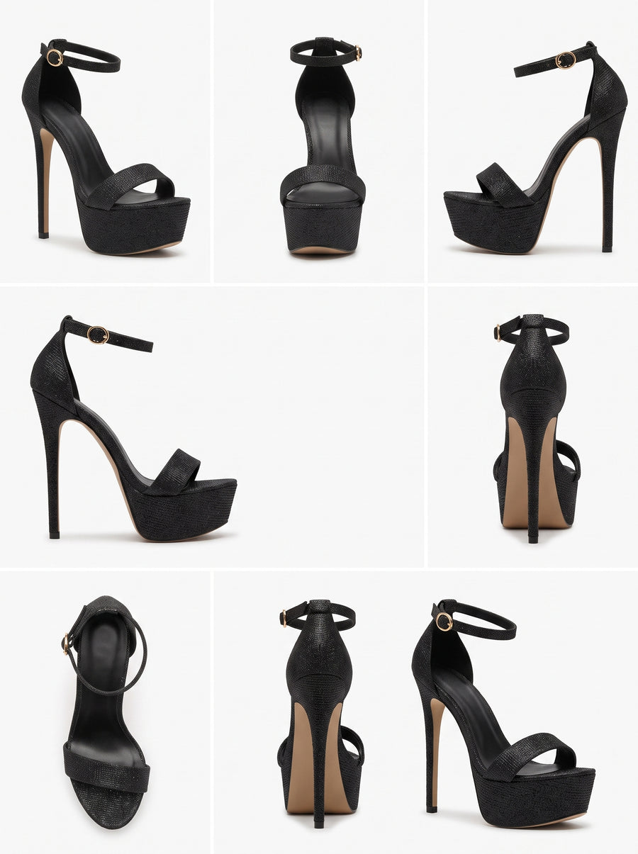 BEATRIZ | STILETTO DE PLATAFORMA CON LENTEJUELAS