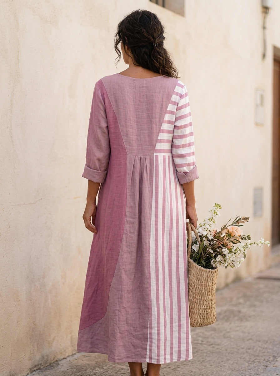 MAYA | VESTIDO MODERNO CON ESTAMPADO ABSTRACTO