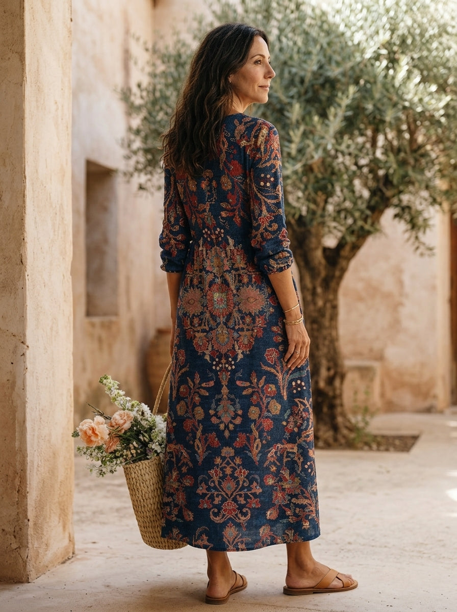LIEKE | VESTIDO LARGO BOHEMIO