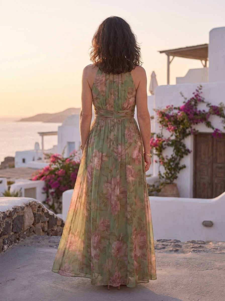 Capri | Summer Long Floral Dress