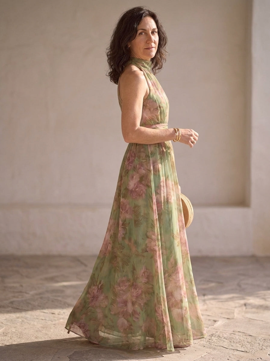 Capri | Summer Long Floral Dress