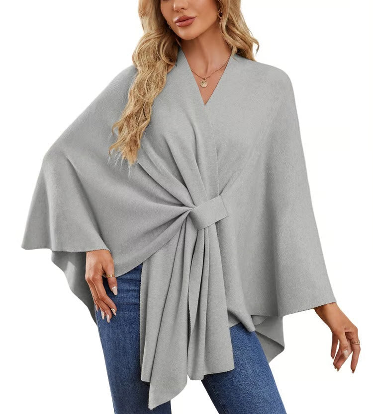 MEGAN | PONCHO DE MUJER ELEGANTE CON APERTURA FRONTAL