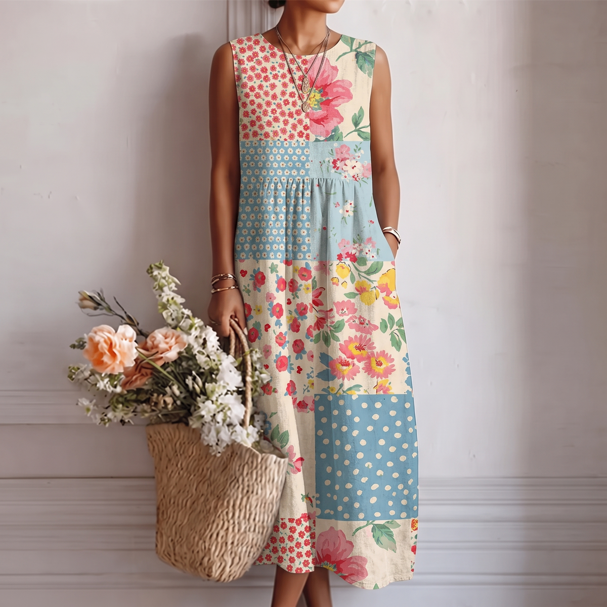 AMELIA | VESTIDO MIDI DE DIARIO