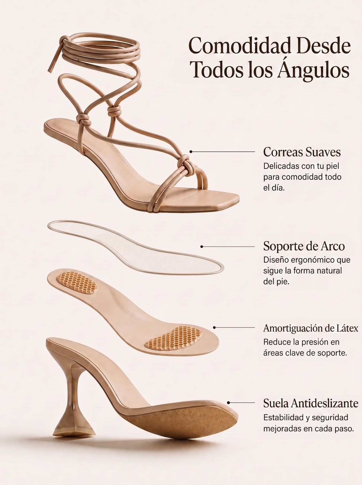 Ibiza Heel | Lace-up ankle stiletto sandal
