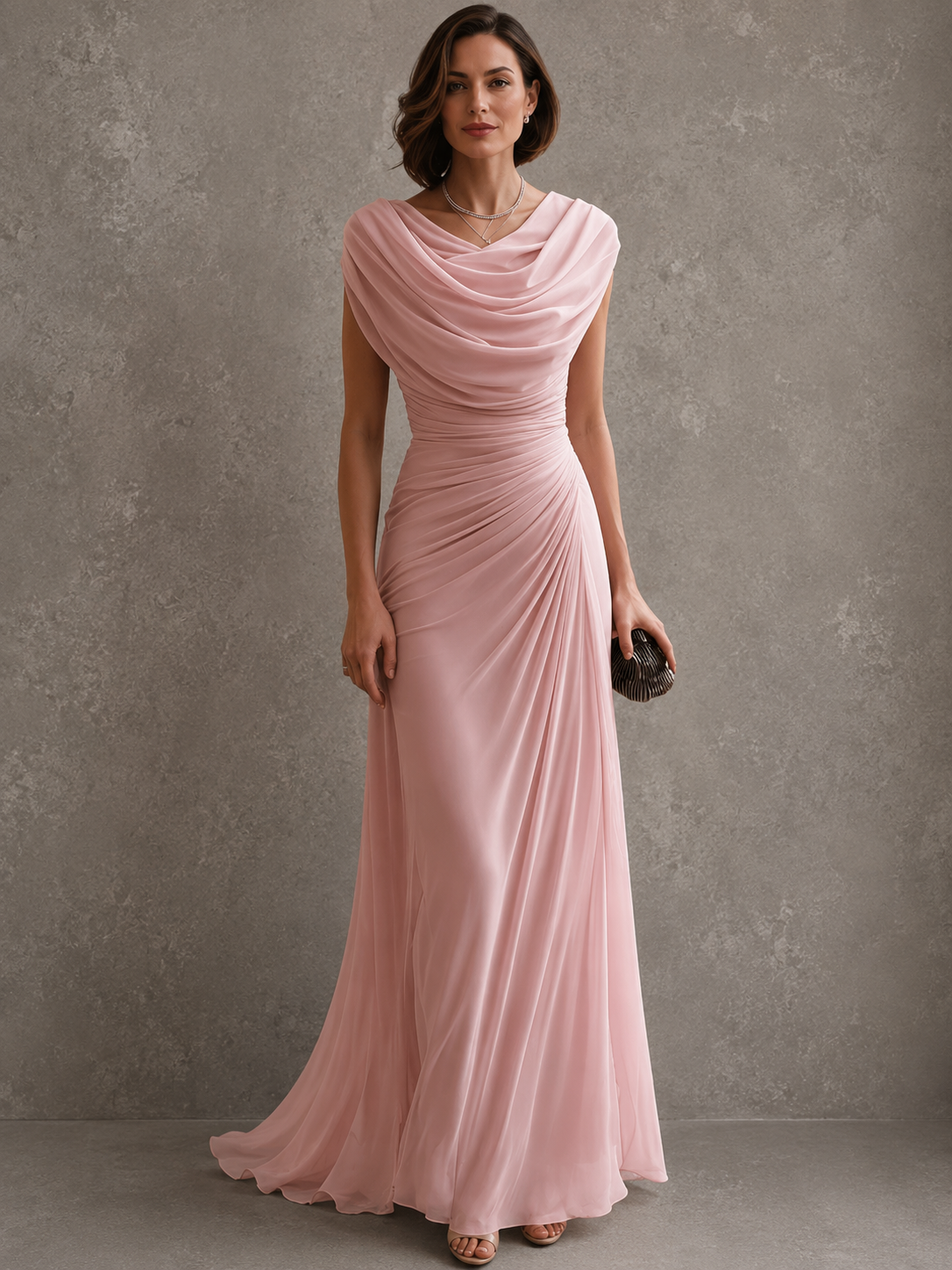 MARBELLA | VESTIDO LARGO ELEGANTE DRAPEADO