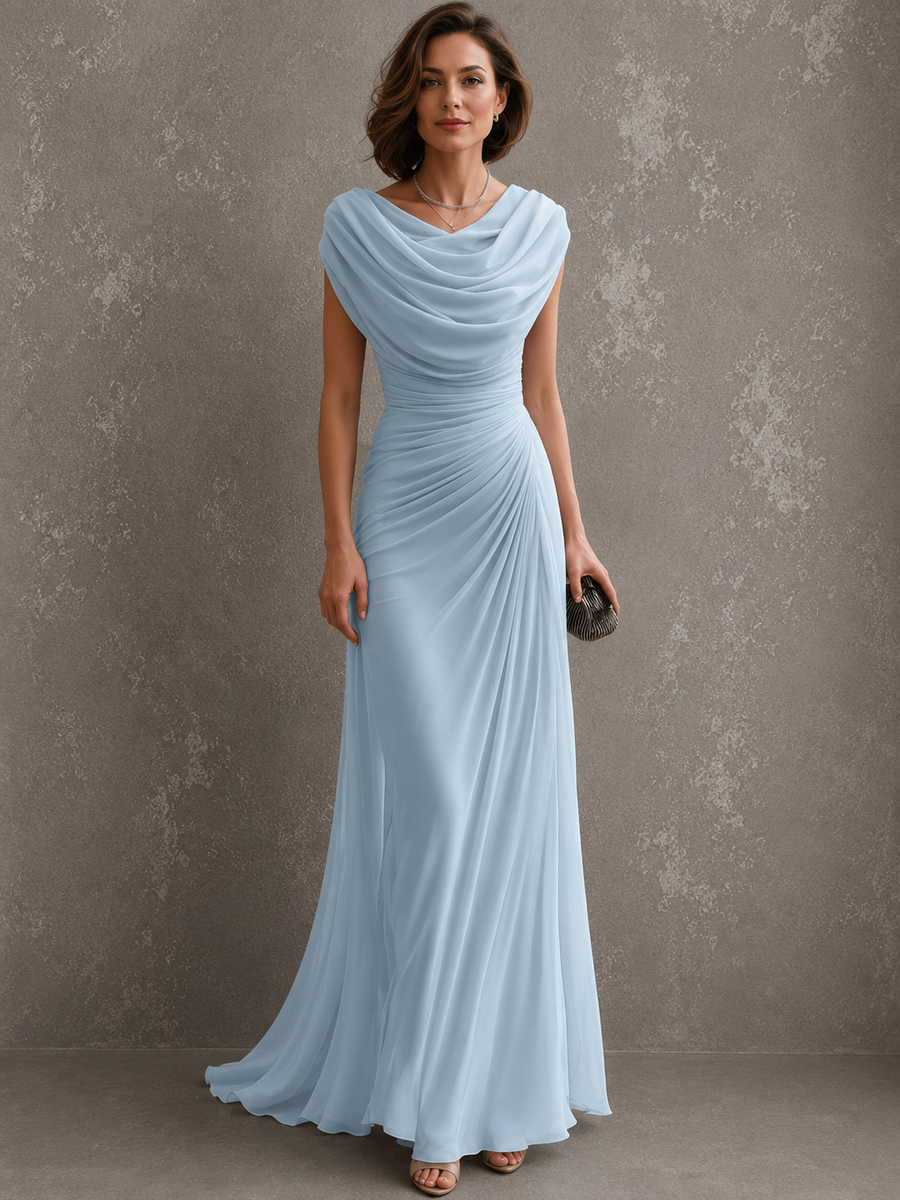MARBELLA | VESTIDO LARGO ELEGANTE DRAPEADO