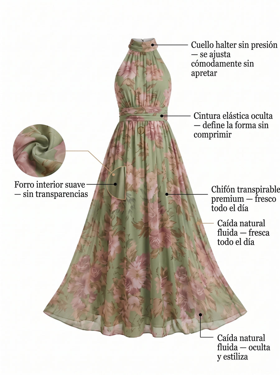 Capri | Summer Long Floral Dress